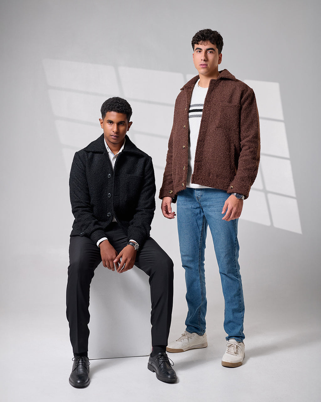 Black Crop Wool Jacket