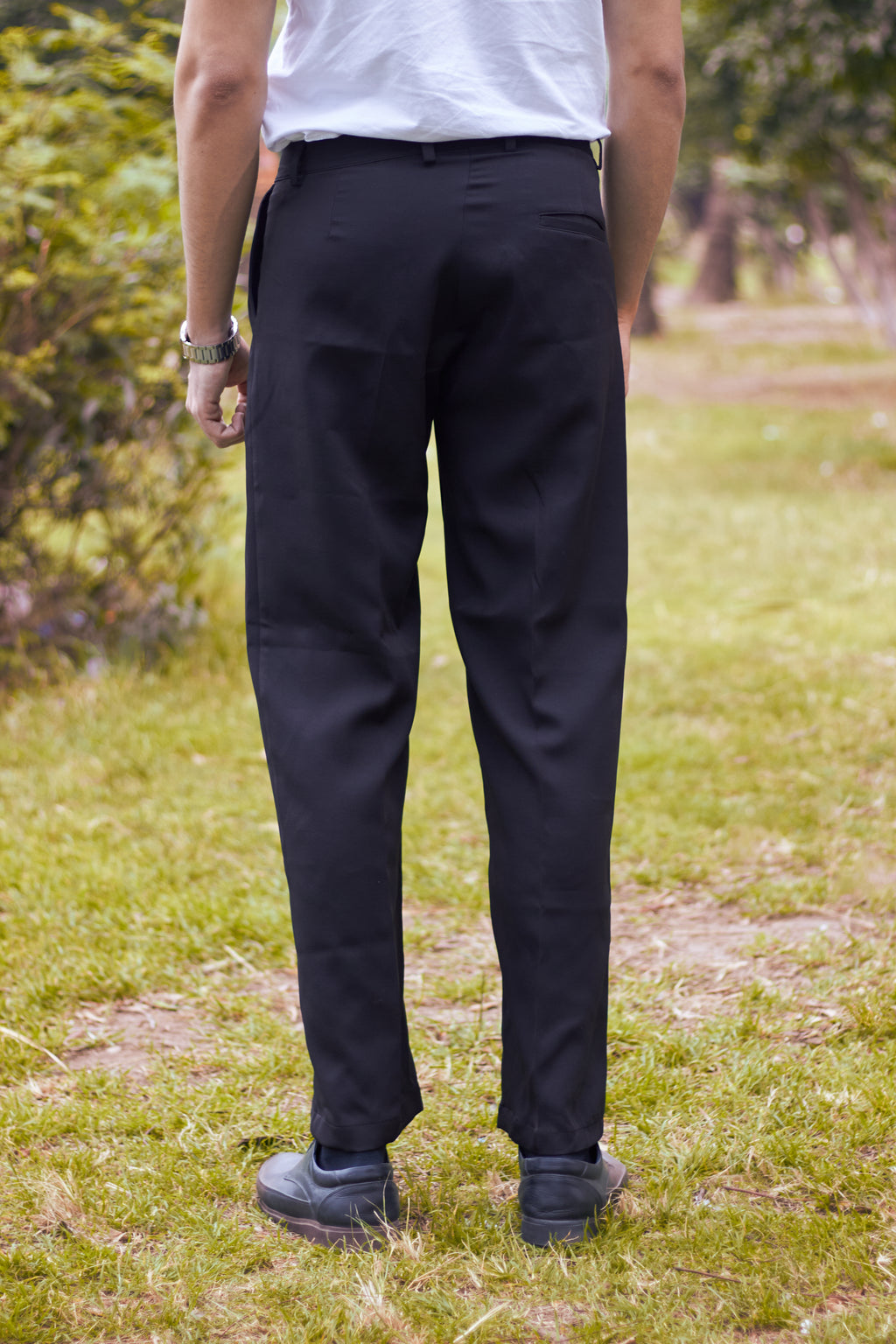 Black Pleated Pants