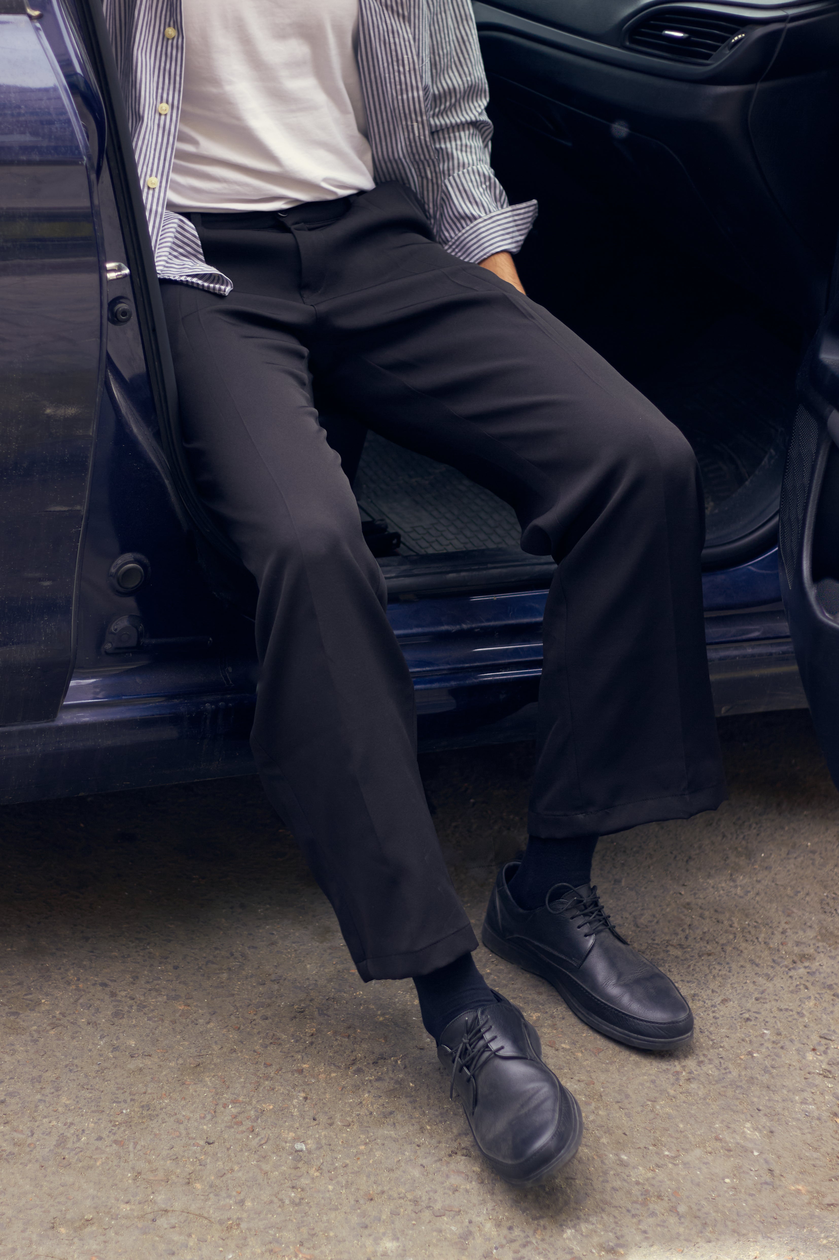 Black Pleated Pants