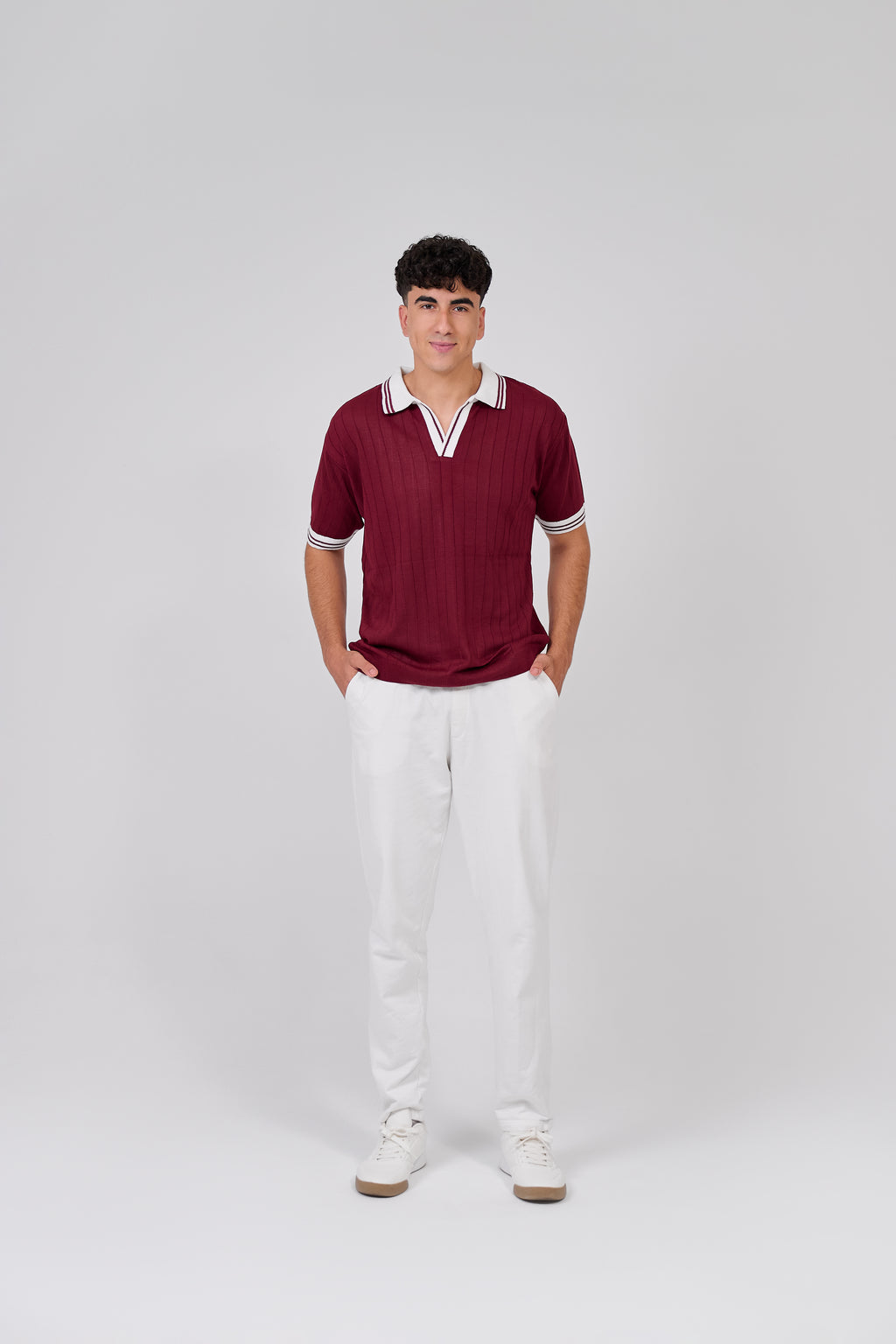 Burgandy Knit Wear T-Shirt