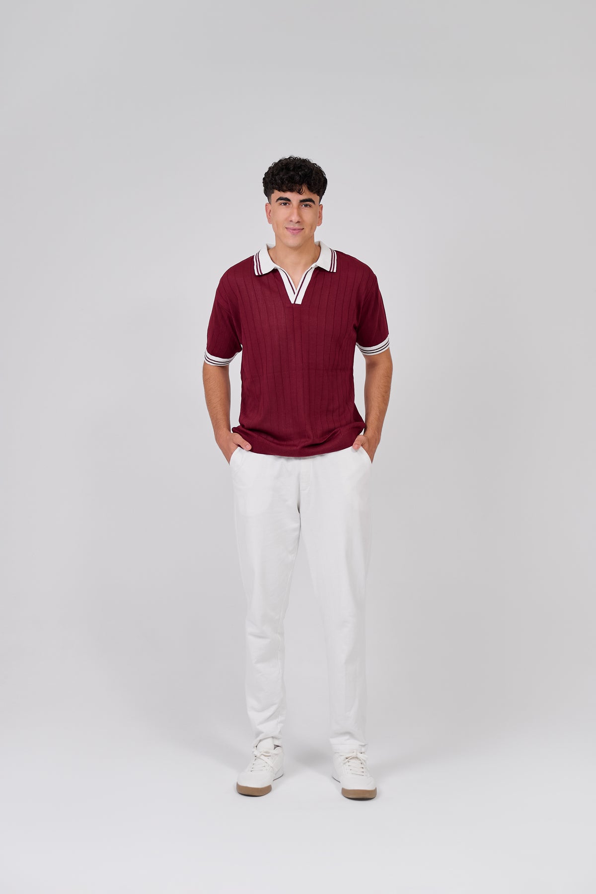 Burgandy Knit Wear T-Shirt