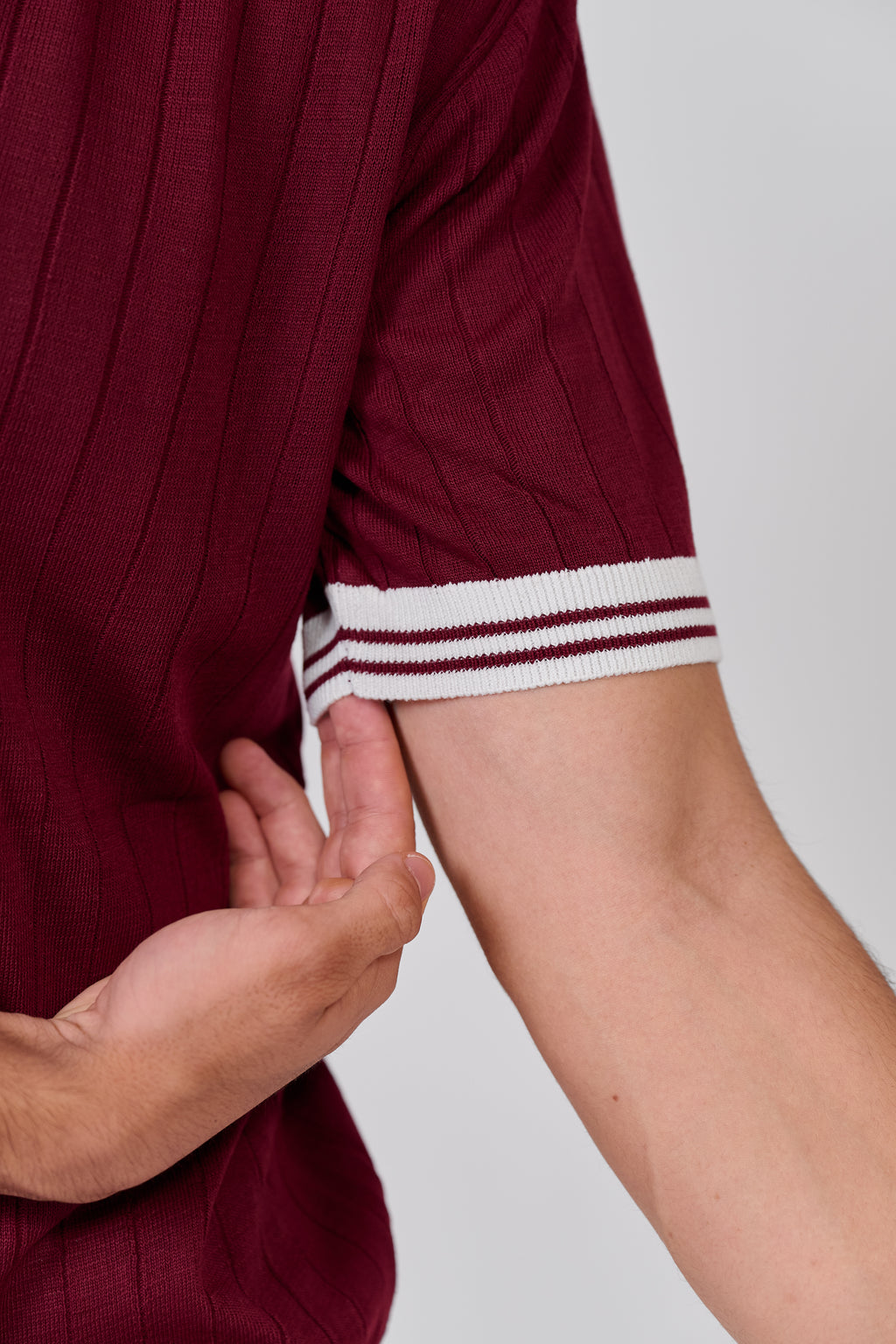 Burgandy Knit Wear T-Shirt