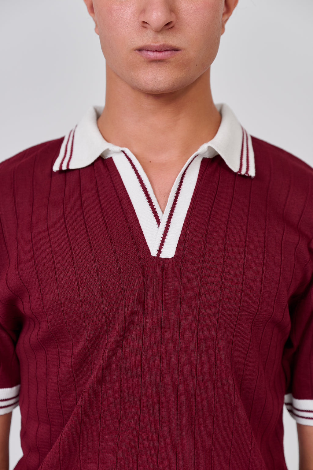 Burgandy Knit Wear T-Shirt