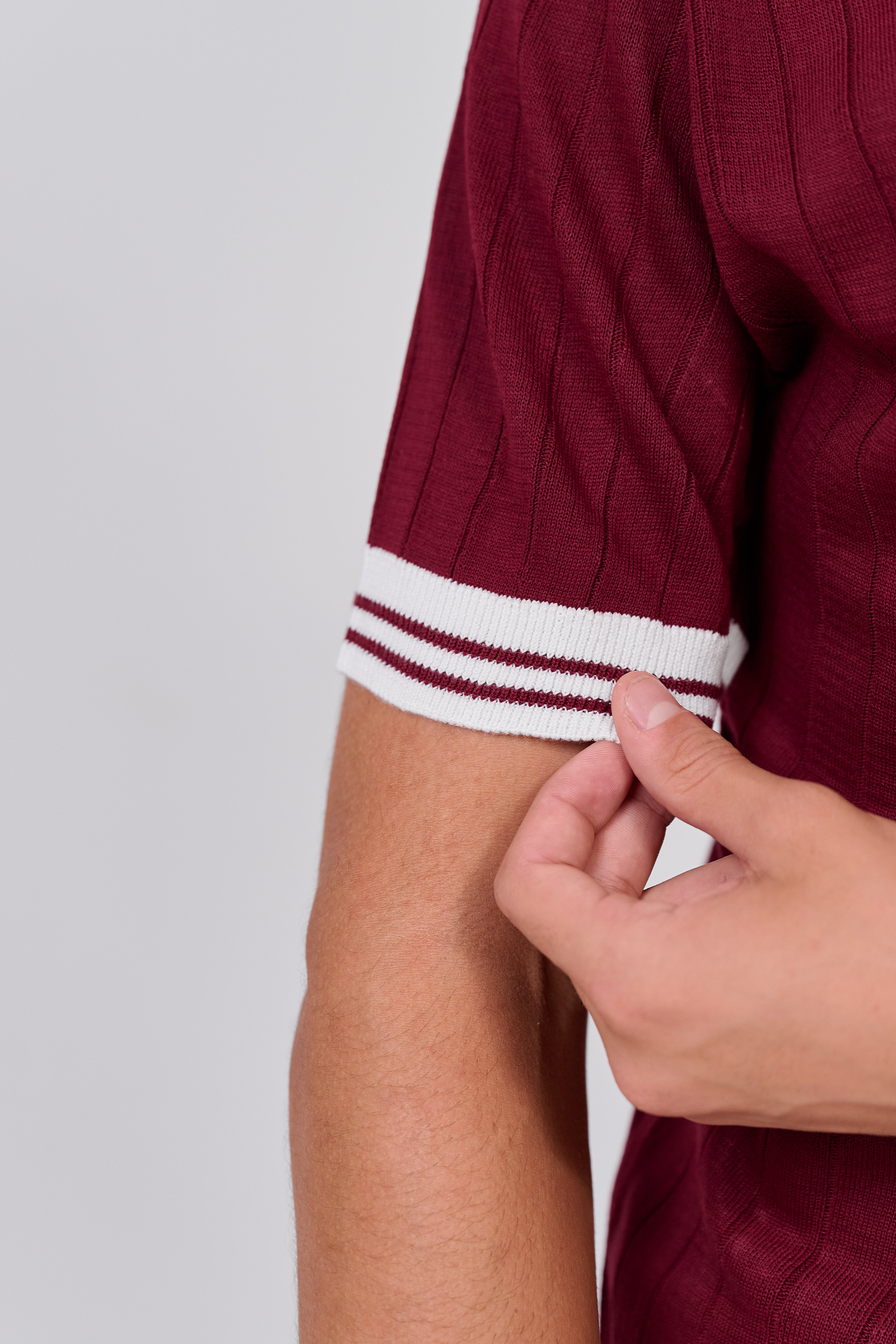 Burgandy Knit Wear T-Shirt