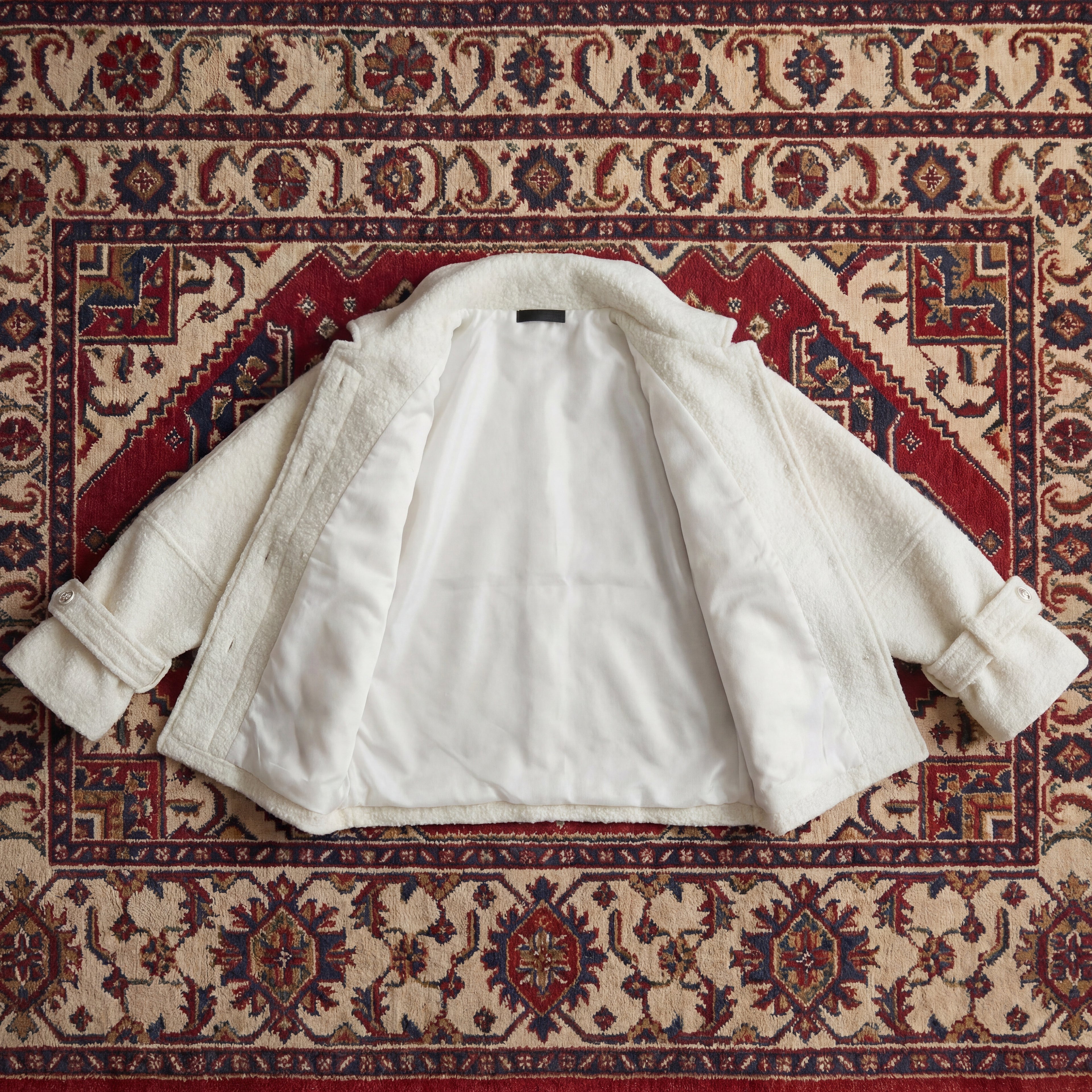 Off-White Crop Wool Jacket