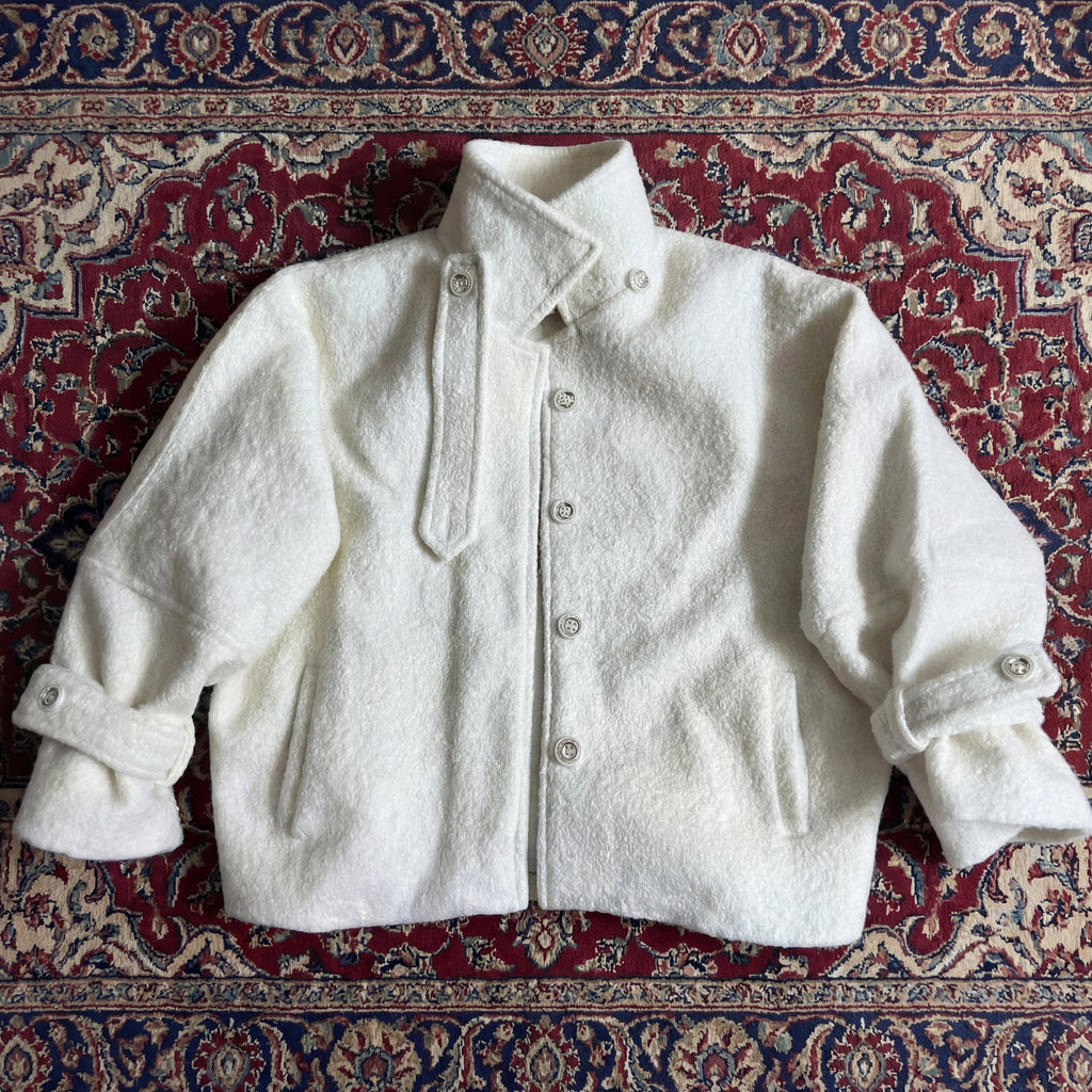 Off-White Crop Wool Jacket