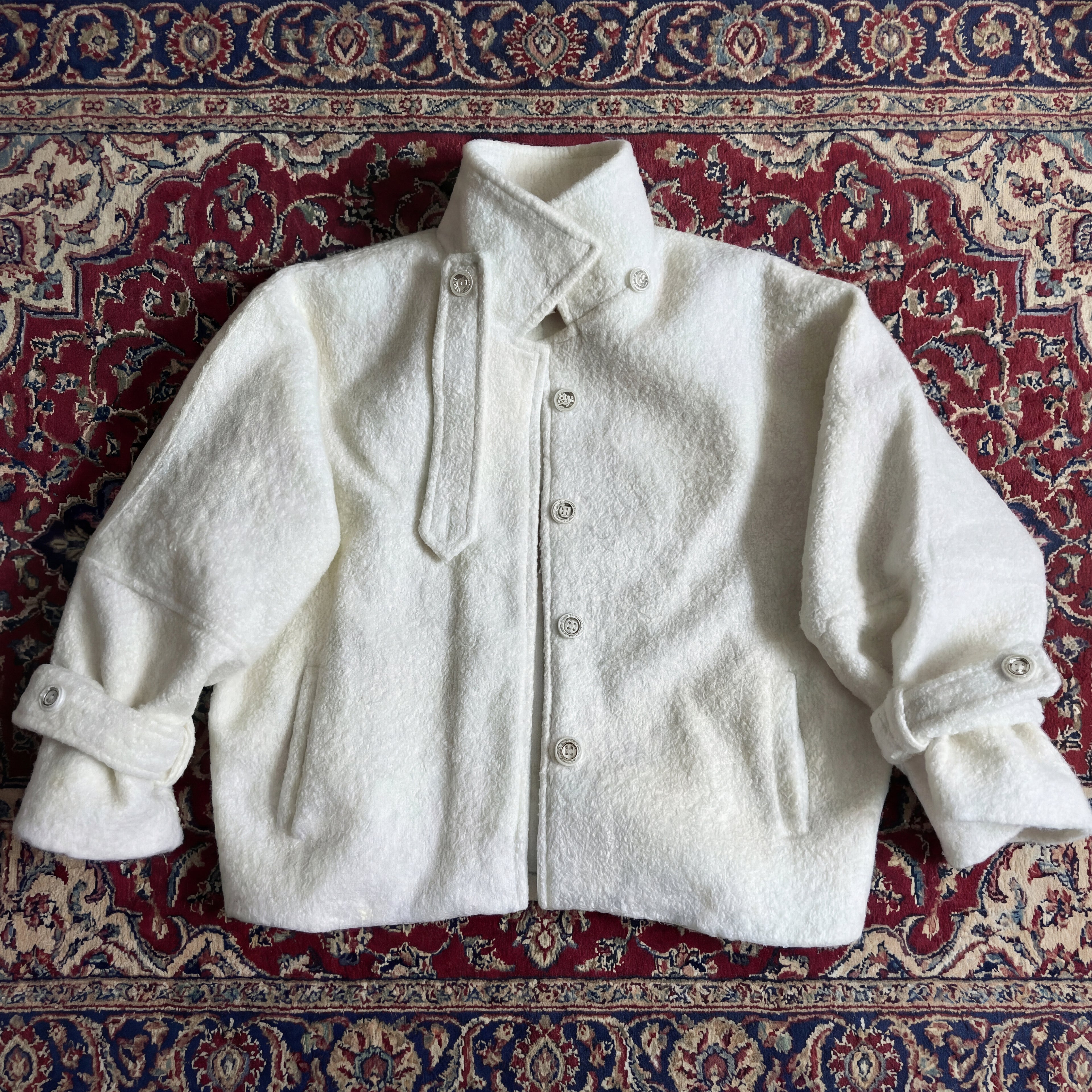 Off-White Crop Wool Jacket